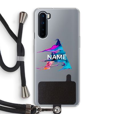 Abstract Spectrum: OnePlus Nord Transparant Hoesje met koord