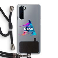 Abstract Spectrum: OnePlus Nord Transparant Hoesje met koord
