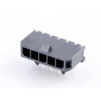 Molex 436500501 Male header, inbouw (standaard) Totaal aantal polen: 5 Rastermaat: 3.00 mm Inhoud: 1 stuk(s) Tray