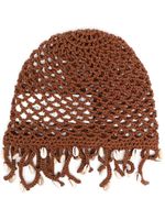 Alanui bonnet Mother Nature Cowry Shell - Marron