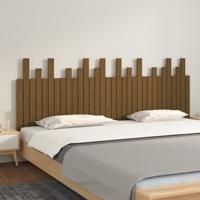 Hoofdbord wandmontage 204x3x80 cm grenenhout honingbruin