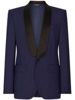 Dolce & Gabbana blazer à col châle - Bleu