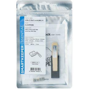 Smartkeeper CL04PKBG poortblokker Poortblokker + sleutel USB Type-C Beige Kunststof 1 stuk(s)