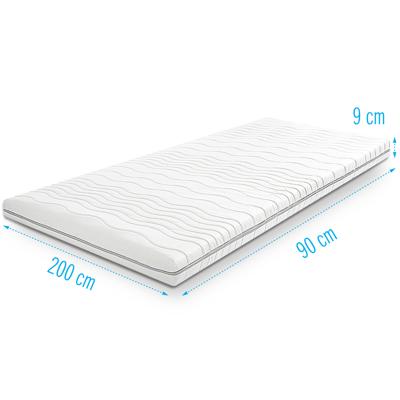 Koudschuim Topdekmatras/topper 90x200 dikte 9 cm