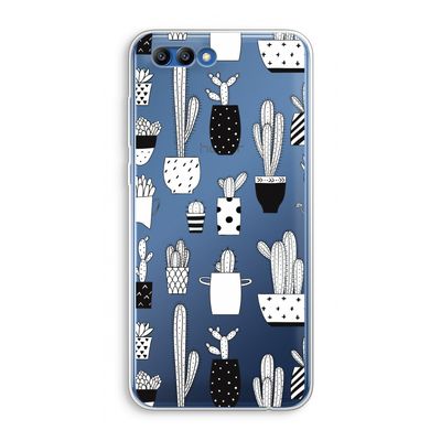 Cactusmotief: Honor 10 Transparant Hoesje