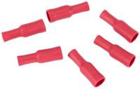 SPAHN ronde plug huls round socket insulated red 100pcs.