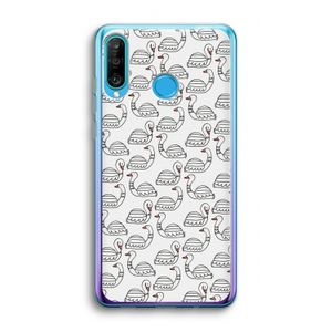 Zwanen: Huawei P30 Lite Transparant Hoesje