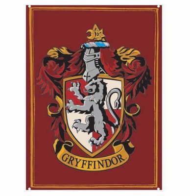 Harry Potter: Gryffindor Metalen Wandbord 15 X 21 cm