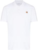 Maison Kitsuné polo à patch logo - Blanc - thumbnail