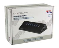 LC-Power USB Hub USB 3.2 Gen 1 (3.1 Gen 1) Type-A 5000 Mbit/s Zwart - thumbnail