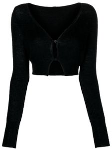 Jacquemus cardigan Le Cardigan Alzou à coupe crop - Noir