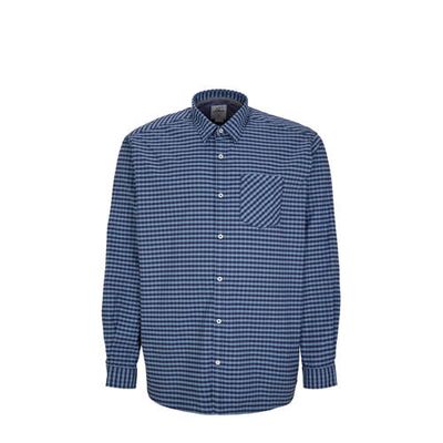 s.Oliver geruit regular fit overhemd lichtblauw