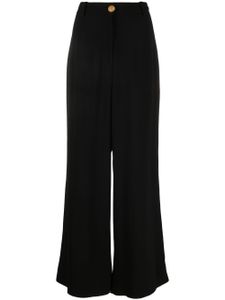 Balmain pantalon palazzo à taille haute - Noir