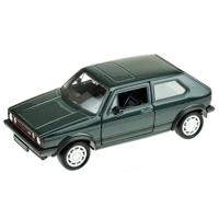 Speelgoed Volkswagen auto - donkergroen - die-cast metaal - 13 cm - Model Golf 1 GTI