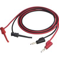 VOLTCRAFT MSL-102 Meetsnoer [4mm-stekker - ] 1.00 m Zwart, Rood 1 stuk(s)