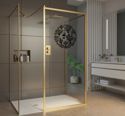 Raamsticker modern koraaldecor