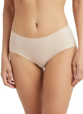 Secrets katoenen Midi hipster - 32051 - Naadloze dames short - Onzichtbaar - Duurzaam - S - Huidkleur | Dames slip - Onderbroek - Ondergoed