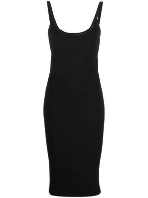 Alexander Wang robe à détails de cristaux - Noir