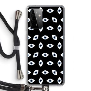 Eyes pattern: Samsung Galaxy A72 5G Transparant Hoesje met koord