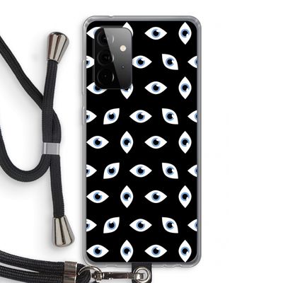 Eyes pattern: Samsung Galaxy A72 5G Transparant Hoesje met koord