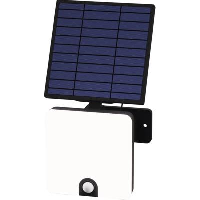 Müller-Licht Solata 21600068 LED-buitenschijnwerper, Wandlamp op zonne-energie 12 W Koudwit