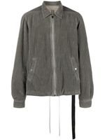 Rick Owens DRKSHDW veste DRKSHDW en velours côtelé - Gris
