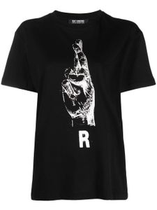 Raf Simons t-shirt en coton à imprimé graphique - Noir