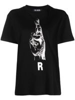 Raf Simons t-shirt en coton à imprimé graphique - Noir - thumbnail