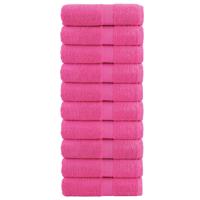 VidaXL Premium washandjes solund 10 stuks roze 30x30 cm 600 g/m²