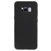 Anti-Vingerafdruk Mat Samsung Galaxy S8+ TPU Hoesje - Zwart