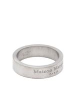 Maison Margiela bague à logo gravé - Argent