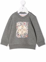 Marni Kids sweat à imprimé graphique - Gris