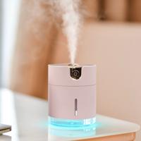 WT-H16 USB-oplaad water patroon verstuivers bevochtiger met kleurrijke nachtlampjes water tank capaciteit: 300mL (roze)