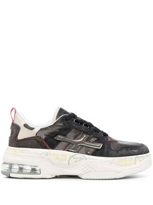 Premiata baskets Drake à patch logo - Marron