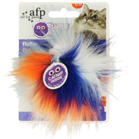 All For Paws Furry Ball Fluffer Oranje kattenspeelgoed All For Paws Furry Ball Fluffer Oranje kattenspeelgoed