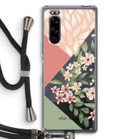 Sweet heaven geometrics: Sony Xperia 5 Transparant Hoesje met koord