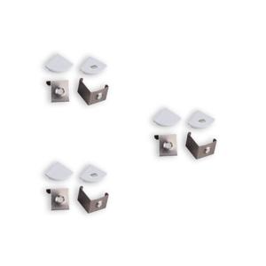 3x LED-strip profiel hoek RGB/enkelkleurig/Dual White accessoires