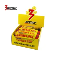 3ACTION Energy gel strawberry-cassis 34 gram - displaydoos 25 stuks - 1202020001