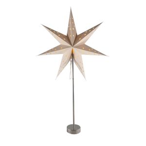 Verlichte kerstster lampion op standaard 60 cm op batterijen    -