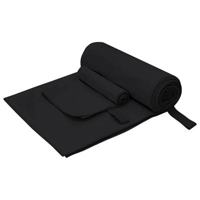 Set van Sporthanddoeken Anders Zwart Stof