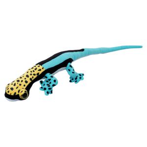 Knuffeldier Gekko Hagedis - zachte pluche stof - premium kwaliteit knuffels - blauw/geel - 62 cm