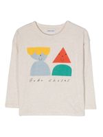 Bobo Choses t-shirt imprimé à manches longues - Tons neutres - thumbnail