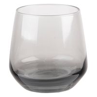 Clayre & Eef Waterglas 310 ml Grijs Glas Drinkbeker Grijs Drinkbeker