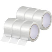 TOOLCRAFT TO-10187127 Pakband Transparant (l x b) 66 m x 50 mm 6 stuk(s)