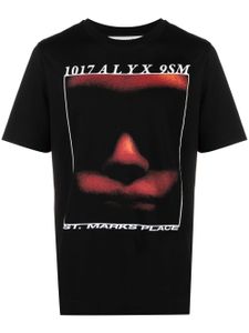 1017 ALYX 9SM t-shirt Icon Face à imprimé graphique - Noir