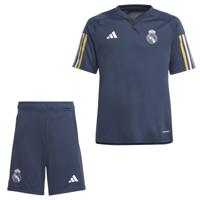 adidas Real Madrid Trainingsset 2023-2024 Kids Donkerblauw Goud - thumbnail