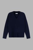 Diepe V-hals trui van biologisch cashmere Diepe V-hals trui van biologisch cashmere