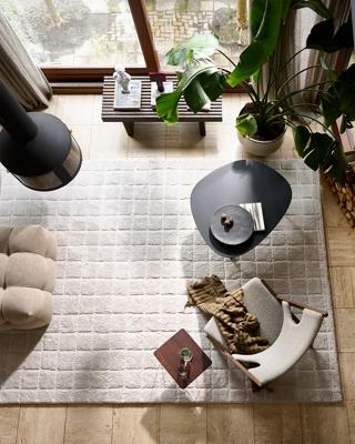 Vtwonen - vloerkleed Blocks - Warm White - - Vtwonen - vloerkleed Blocks - Warm White - -