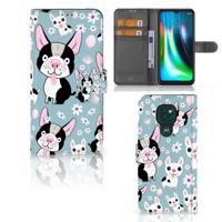 Motorola Moto G9 Play | E7 Plus | Telefoonhoesje | Met pasjeshouder | Hondjes