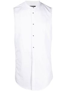 DSQUARED2 chemise sans col à boutonnière - Blanc